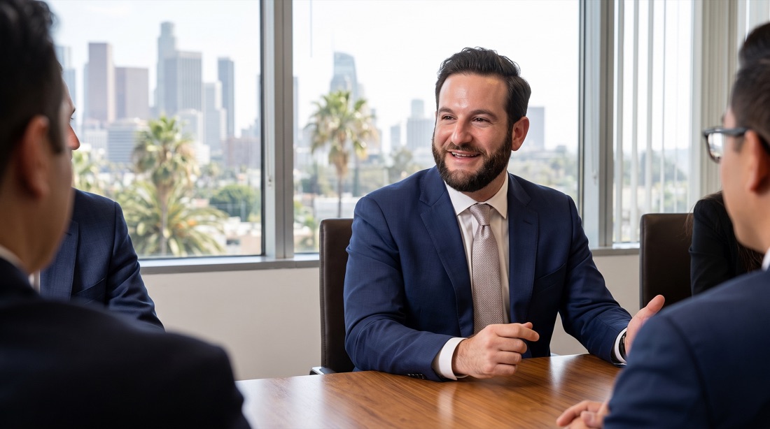 Matthew Zabatta — New York Life insurance agent and Country C1ub member, meeting with clients