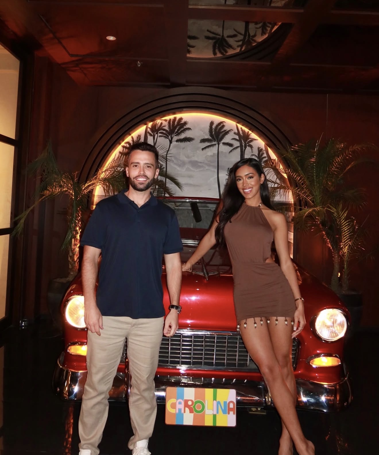 Susana and Zack West on a foodie night out at Carolina