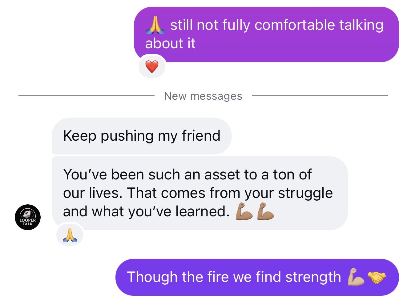 A direct message to the founder: Keep pushing my friend. You've been such an asset to a ton of our lives. That comes from your struggle and what you've learned.