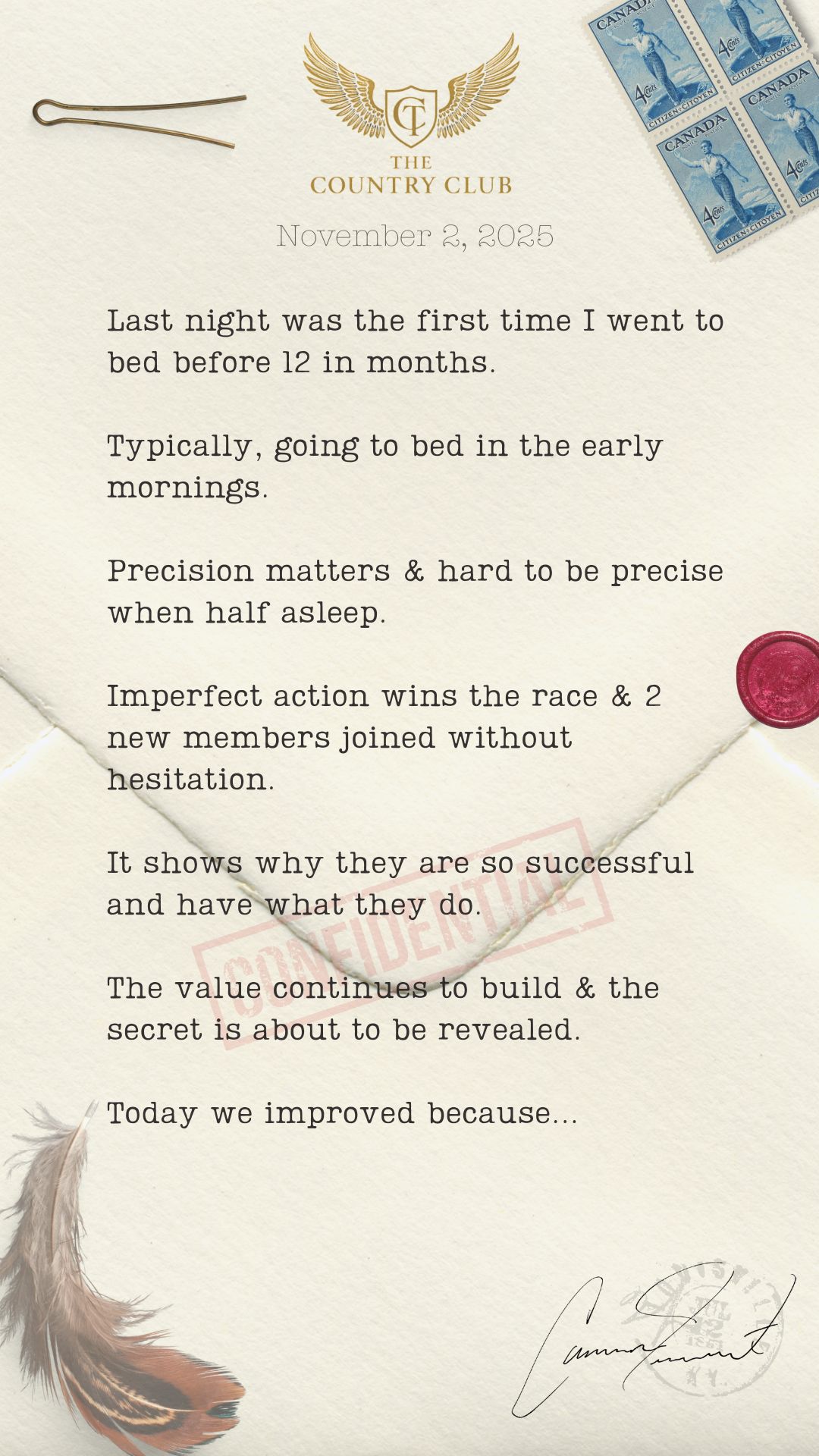 November 2, 2025 &mdash; the page as it was written