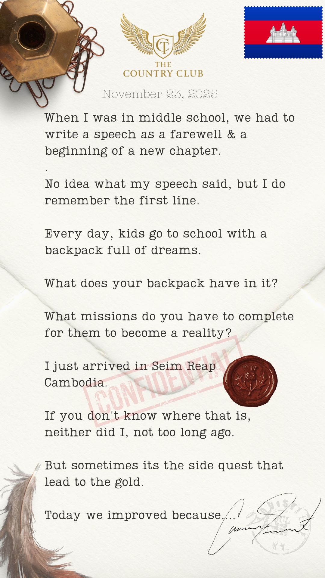 November 24, 2025 &mdash; the page as it was written