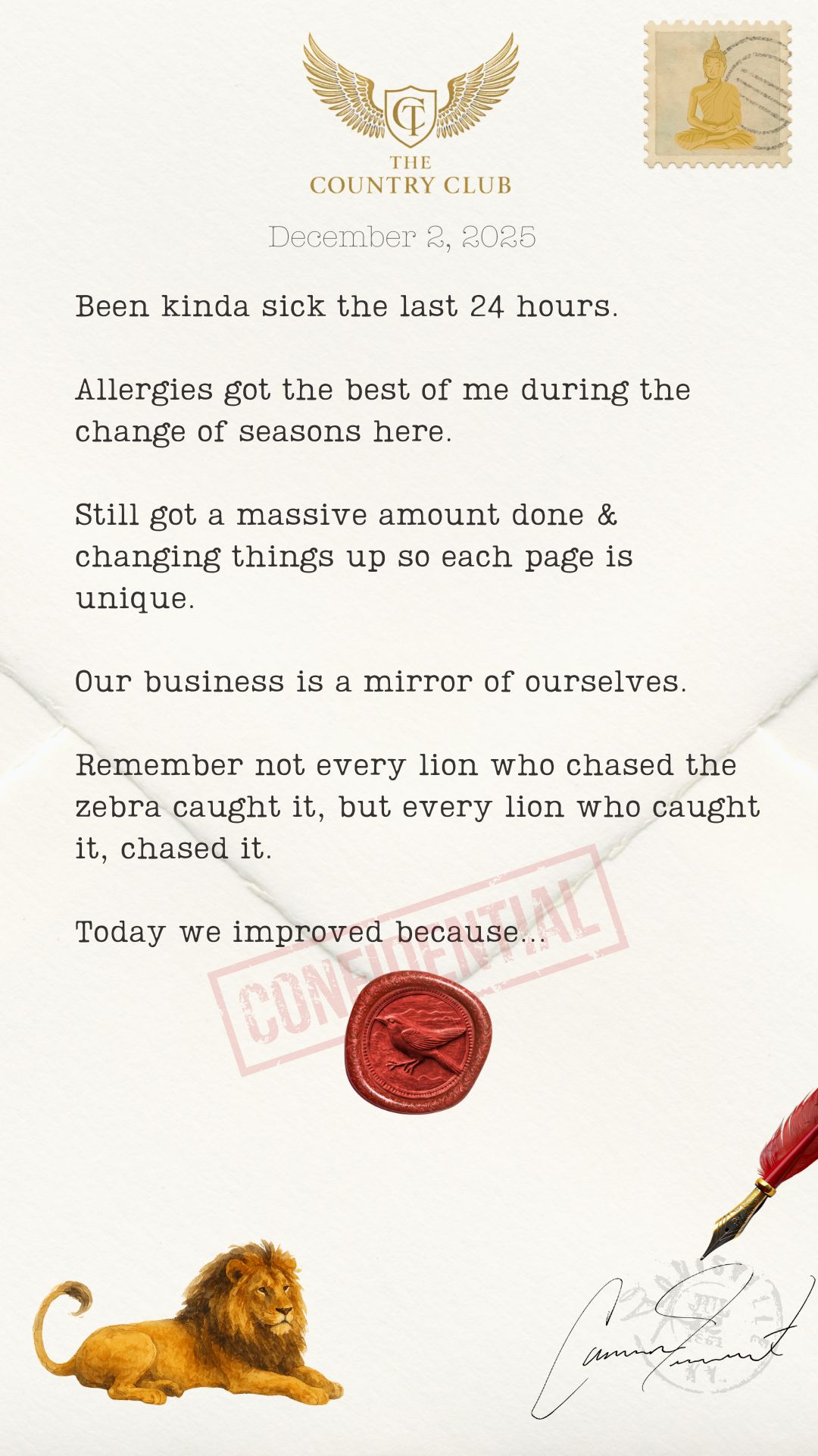 December 2, 2025 &mdash; the page as it was written