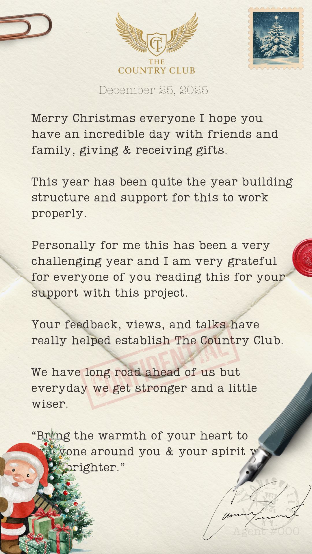 December 25, 2025 &mdash; the page as it was written