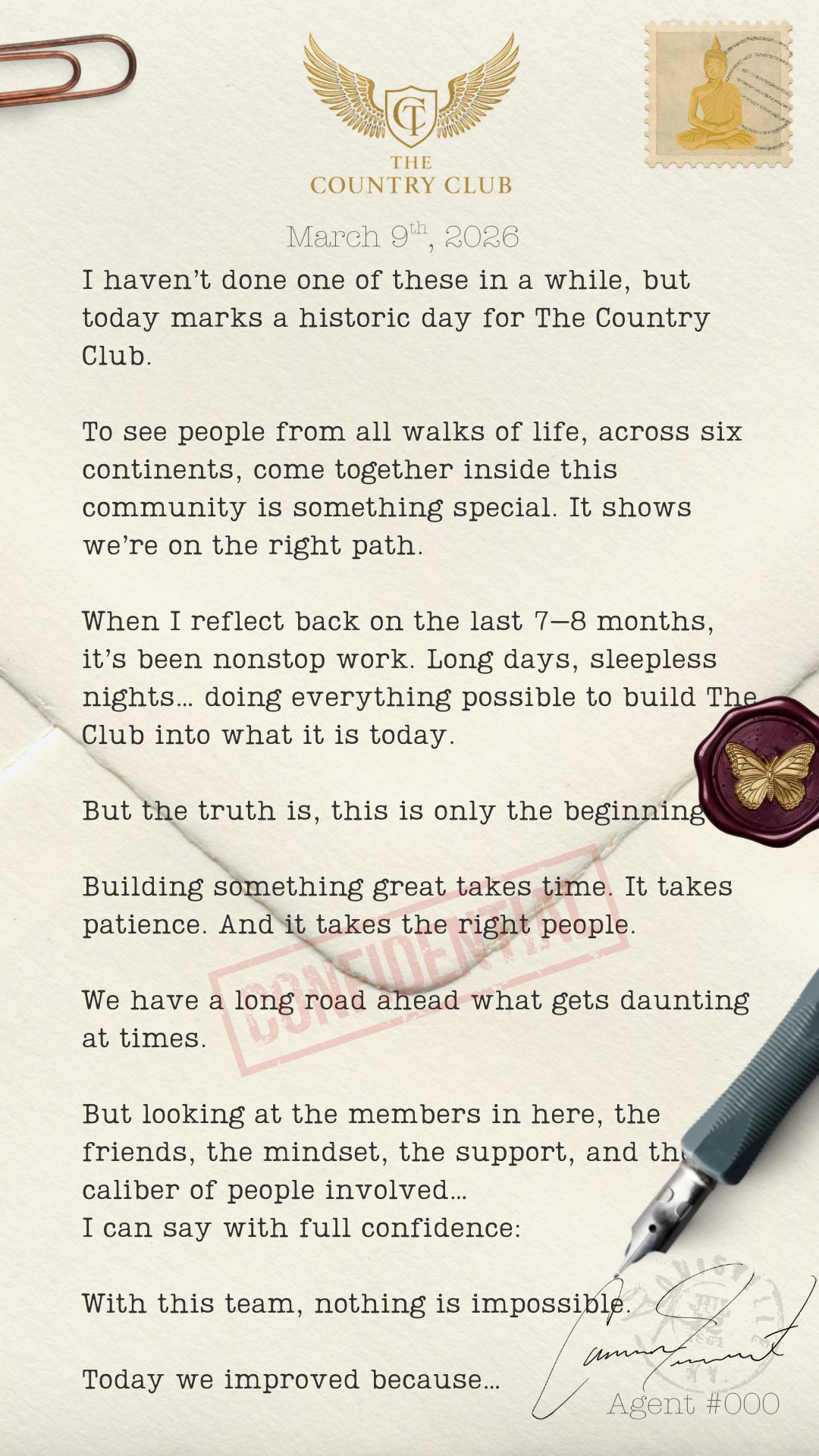March 9, 2026 &mdash; the page as it was written